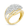 Thumbnail Image 1 of 2.00 CT. T.W. Composite Diamond Marquise Bypass Ring in 10K Gold