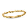 Thumbnail Image 0 of Ladies' 1.5mm Twist Rope Wedding Band in 14K Gold