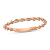 Thumbnail Image 0 of Ladies' 1.5mm Twist Rope Wedding Band in 14K Rose Gold