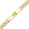 Thumbnail Image 1 of Men's 230 Gauge Curb Chain ID Bracelet in 14K Gold = 8.0"