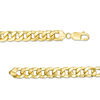 Thumbnail Image 3 of Men's 230 Gauge Curb Chain ID Bracelet in 14K Gold = 8.0"