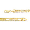 Thumbnail Image 2 of Men's 180 Gauge Figaro Chain Necklace in 14K Gold - 22"