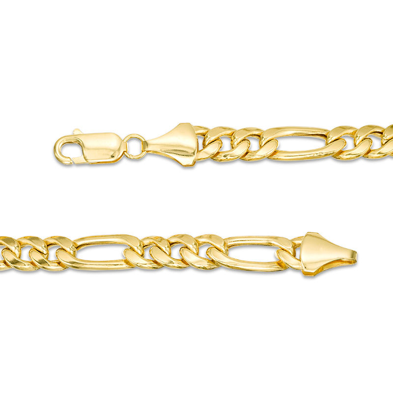 Main Image 3 of Men's 180 Gauge Figaro Chain Necklace in 14K Gold - 22"