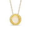 Thumbnail Image 1 of 5.0mm Opal Bead Frame Pendant in 10K Gold