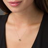 Thumbnail Image 2 of 5.0mm Amethyst Bead Frame Pendant in 10K Gold