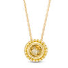 Thumbnail Image 1 of 5.0mm Citrine Bead Frame Pendant in 10K Gold