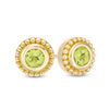 Thumbnail Image 0 of 4.0mm Peridot Bead Frame Stud Earrings in 10K Gold