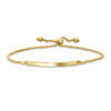 Thumbnail Image 0 of Italian Gold Curved Bar Bolo Bracelet in 14K Gold - 9.0"