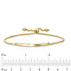 Thumbnail Image 2 of Italian Gold Curved Bar Bolo Bracelet in 14K Gold - 9.0"