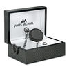 Thumbnail Image 2 of Men's James Michael Black Pocket Watch with Black Dial (Model: PQA181135C)