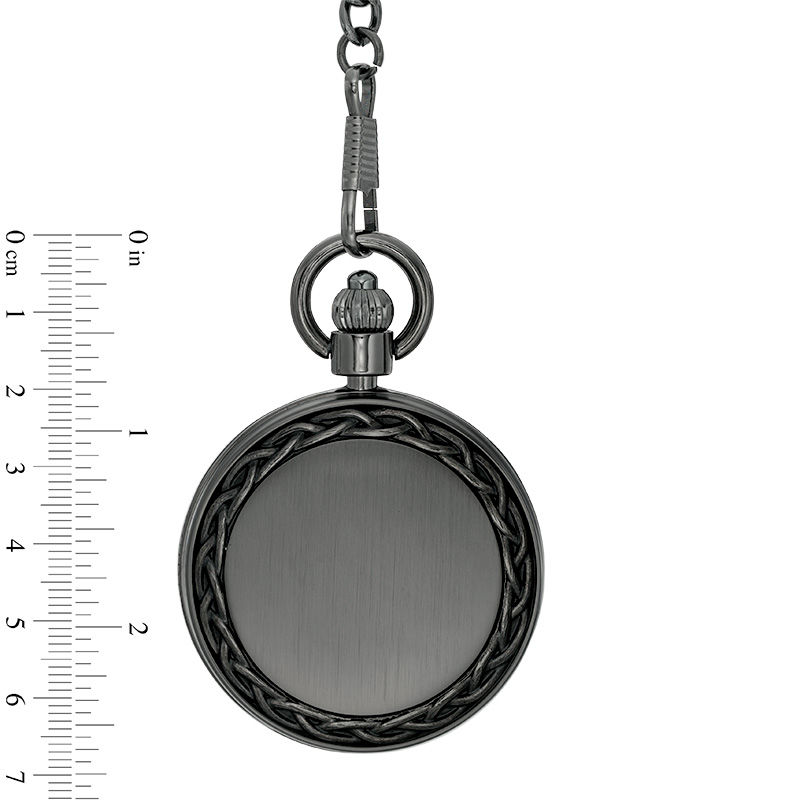Main Image 3 of Men's James Michael Black Pocket Watch with Black Dial (Model: PQA181135C)