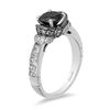 Thumbnail Image 1 of Enchanted Disney Villains Evil Queen 1.50 CT. T.W. Black and White Diamond Engagement Ring in 14K White Gold