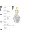 Thumbnail Image 2 of 0.95 CT. T.W. Composite Diamond Pear-Shaped Drop Earrings in 10K Gold