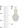 Thumbnail Image 3 of 0.95 CT. T.W. Composite Diamond Pear-Shaped Drop Earrings in 10K Gold