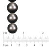 13.0-14.0mm Black Tahitian Cultured Pearl Strand Necklace and 0.06 CT. T.W. Diamond Ball Clasp in 14K White Gold