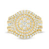 Thumbnail Image 2 of 2.00 CT. T.W. Composite Diamond Frame Multi-Row Vintage-Style Engagement Ring in 10K Gold