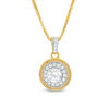 Thumbnail Image 0 of 0.32 CT. T.W. Certified Canadian Diamond Frame Vintage-Style Drop Pendant in 10K Gold (I/I1)