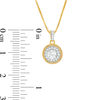 Thumbnail Image 1 of 0.32 CT. T.W. Certified Canadian Diamond Frame Vintage-Style Drop Pendant in 10K Gold (I/I1)