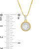 0.32 CT. T.W. Certified Canadian Diamond Frame Vintage-Style Drop Pendant in 10K Gold (I/I1)