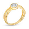 Thumbnail Image 1 of 0.13 CT .T.W. Composite Diamond Beaded Split Shank Ring in 10K Gold