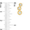 Thumbnail Image 1 of 0.10 CT. T.W. Diamond Graduating Circles Drop Earrings in 10K Gold