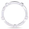 Thumbnail Image 4 of 0.24 CT. T.W. Black Diamond Alternating Marquise and Round Vintage-Style Stackable Band in 10K White Gold