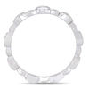 Thumbnail Image 4 of 0.09 CT. T.W. Diamond Alternating Marquise Vintage-Style Stackable Band in 10K White Gold
