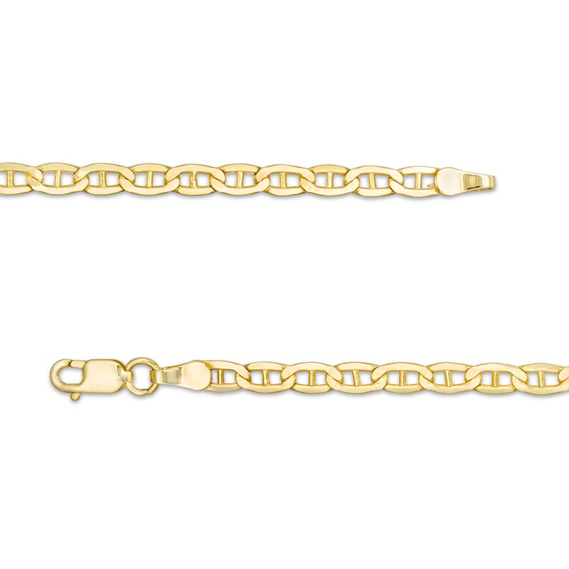 Italian Gold Men's 3.1mm Mariner Chain Necklace and Bracelet Set in 14K Gold