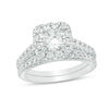 Thumbnail Image 1 of 2.00 CT. T.W. Diamond Cushion Frame Bridal Set in 14K White Gold