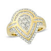 Thumbnail Image 0 of 1.00 CT. T.W. Composite Diamond Teardrop Frame Ring in 10K Gold