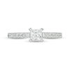 Adrianna Papell 0.70 CT. T.W. Certified Princess-Cut Diamond Ribbon Engagement Ring in 14K Two-Tone Gold (F/I1)