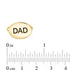 Thumbnail Image 2 of Men's Round Engravable Cuff Links in Sterling Silver with 14K Gold Plate (1 Line)