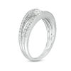 Thumbnail Image 2 of 0.75 CT. T.W. Certified Canadian Diamond Orbit Engagement Ring in 14K White Gold (I/I2)