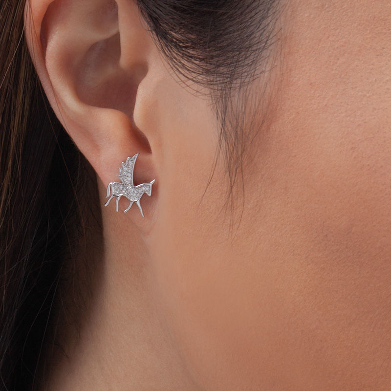 Unicorn diamond best sale earrings