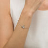 Thumbnail Image 1 of 0.088 CT. T.W. Diamond Pegasus Bracelet in Sterling Silver - 7.5"