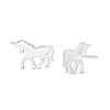 Thumbnail Image 1 of Unicorn Stud Earrings in Sterling Silver