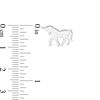 Thumbnail Image 2 of Unicorn Stud Earrings in Sterling Silver