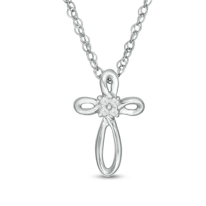 loop cross necklace