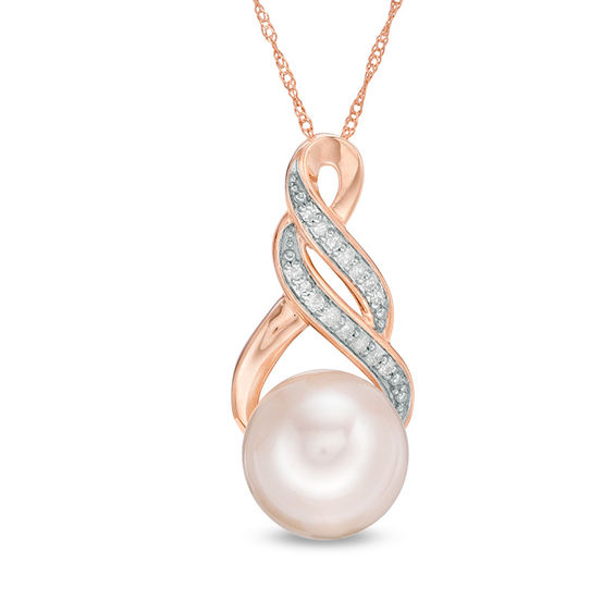 Infinite pearl on sale and diamond necklace