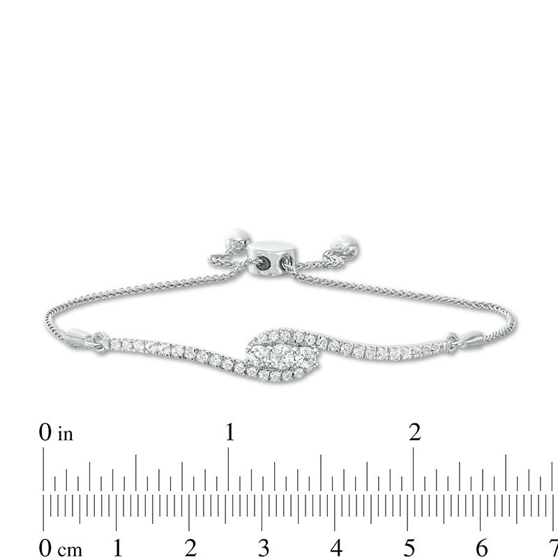 Bling Jewelry Elegant Modern Bridal Cubic Zirconia Pave Cz Circlets Rose  Flower Rosettes Slide Bolo Bracelet For Women Teens Adjustable Sliding Ball Clasp  Bracelet | Hawthorn Mall