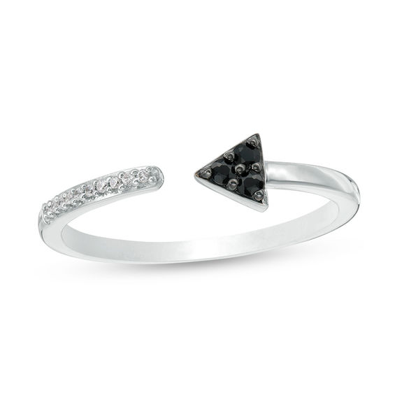 Promise Rings Natural Black Spinel Rings Oval Cut Black Gemstone Solid Silver Rings Blue Sapphire Accents