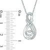 Thumbnail Image 1 of Unstoppable Love™ Diamond Accent Layered Infinity Pendant in Sterling Silver