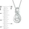 Thumbnail Image 2 of Unstoppable Love™ Diamond Accent Layered Infinity Pendant in Sterling Silver