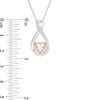 Unstoppable Love™ Diamond Accent Infinity and Heart Pendant in Sterling Silver with 14K Rose Gold Plate