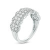 Thumbnail Image 2 of 0.95 CT. T.W. Diamond Double Row Scallop-Edge Band in 10K White Gold