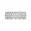 Thumbnail Image 3 of 0.95 CT. T.W. Diamond Double Row Scallop-Edge Band in 10K White Gold