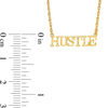 Thumbnail Image 1 of "HUSTLE" Necklace in Sterling Silver with 14K Gold Plate - 17.25"
