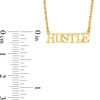 Thumbnail Image 2 of "HUSTLE" Necklace in Sterling Silver with 14K Gold Plate - 17.25"