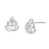 Thumbnail Image 1 of Emoji Poo Stud Earrings in Sterling Silver