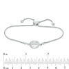 Thumbnail Image 2 of Smiley Face Bolo Bracelet in Sterling Silver - 9.5"